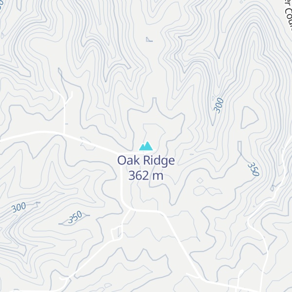 Map of Oak Ridge