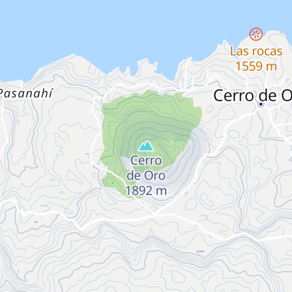 Map of Cerro de Oro