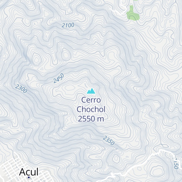 Map of Cerro Chochol