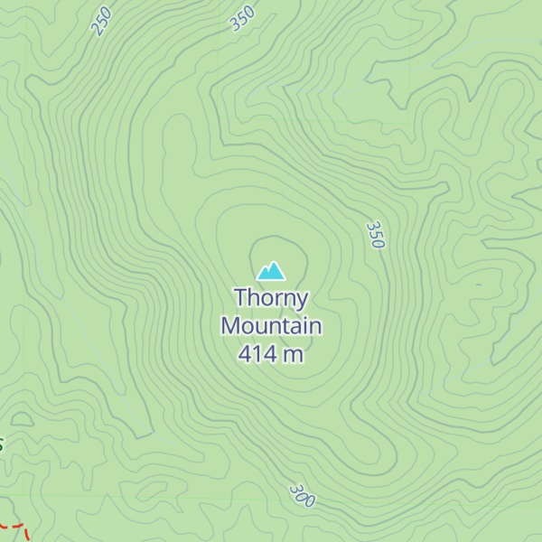 Map of Thorny Mountain