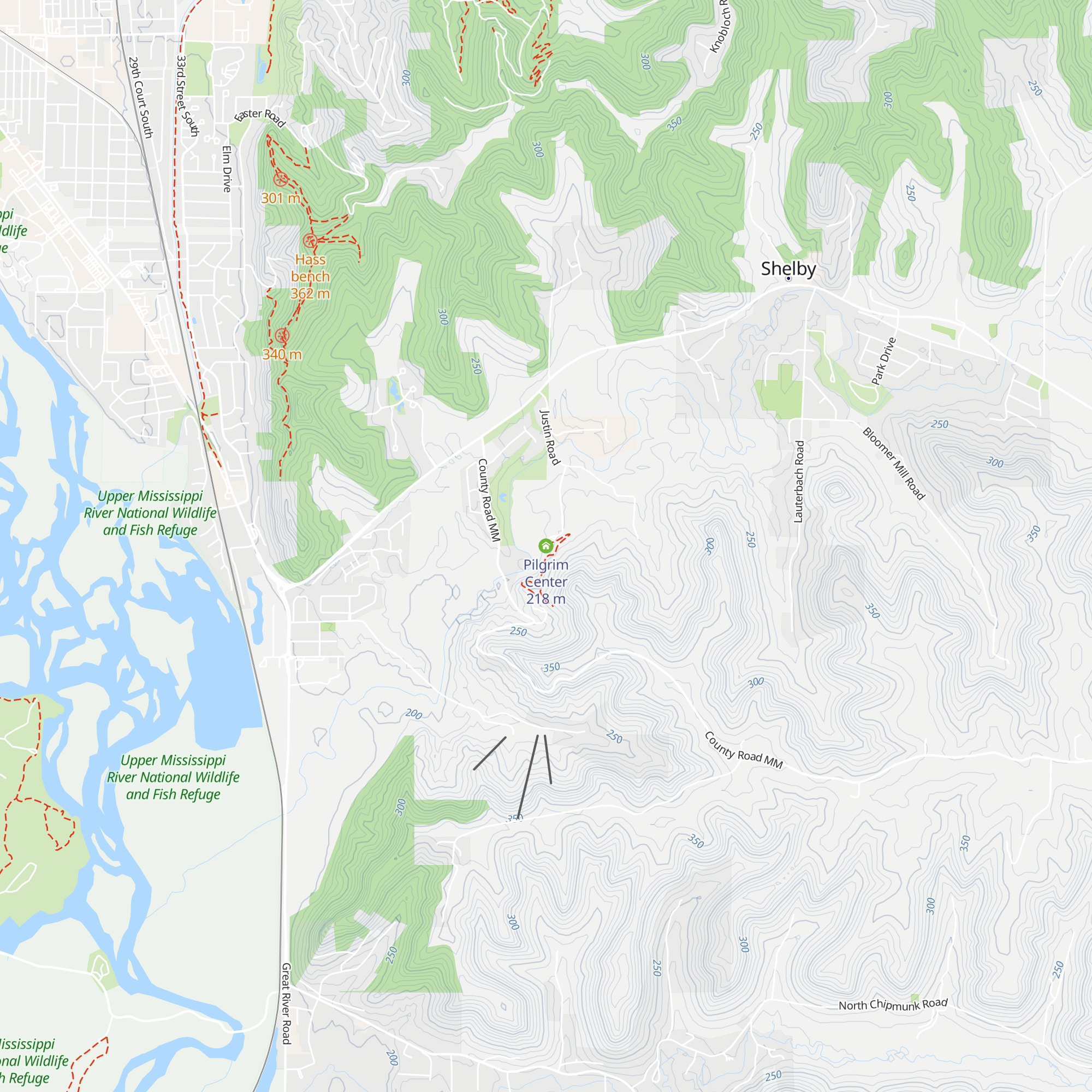 Pilgrim Center map