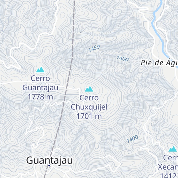 Map of Cerro Chuxquijel