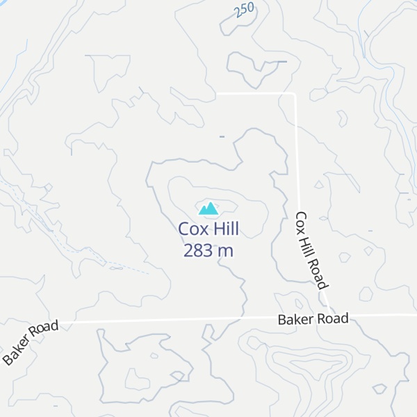 Map of Cox Hill