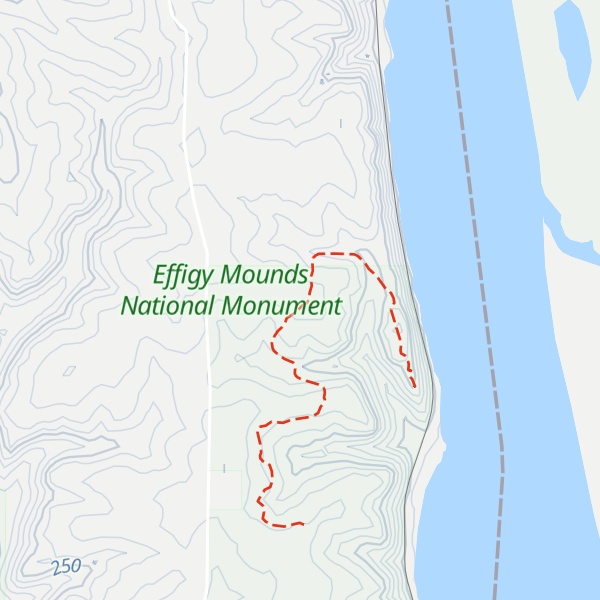 Map of Hanging Rock