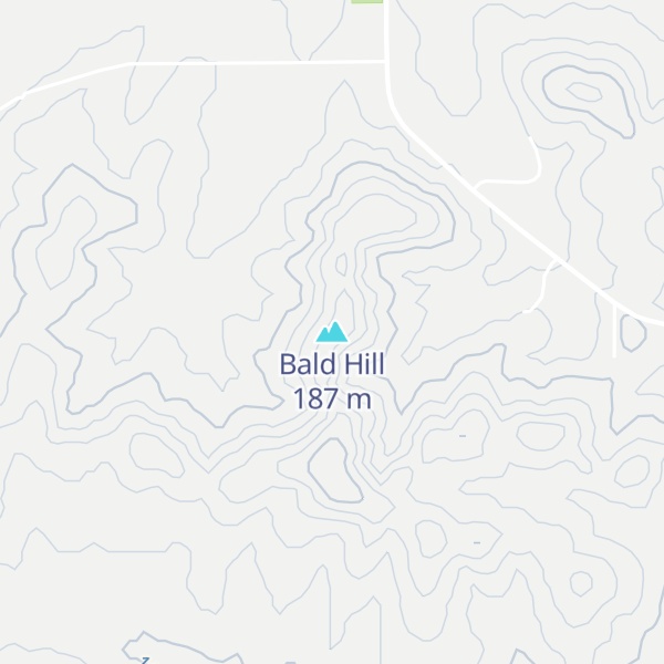 Map of Bald Hill