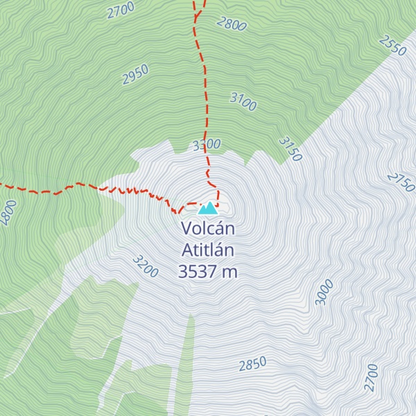 Map of Volcán Atitlán