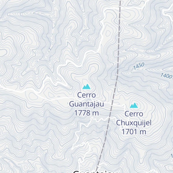 Map of Cerro Guantajau