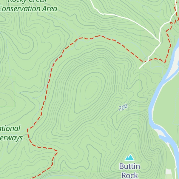 Map of Barnett Mountain