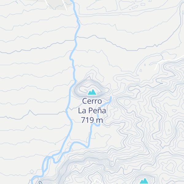 Map of Cerro La Peña