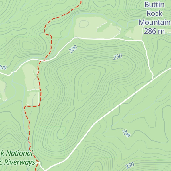 Map of Mill Mountain