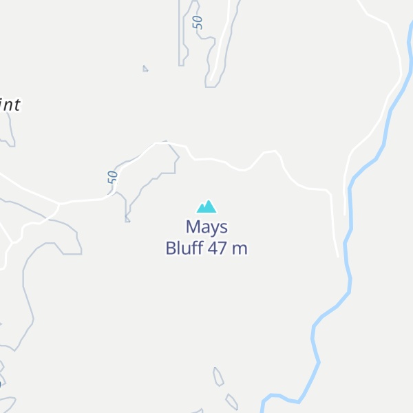 Map of Mays Bluff