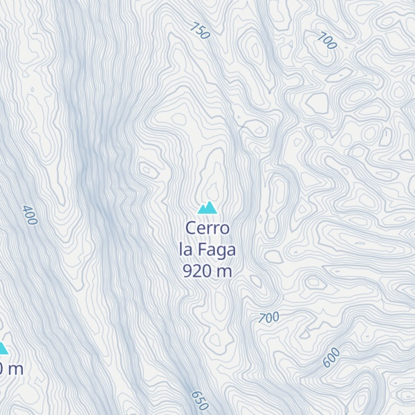 Map of Cerro la Faga