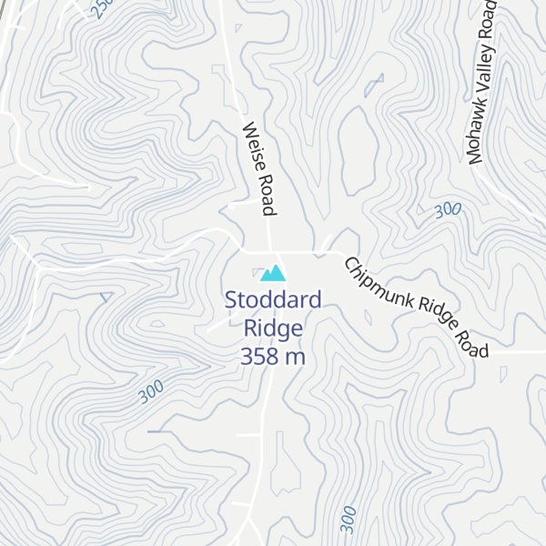 Map of Stoddard Ridge