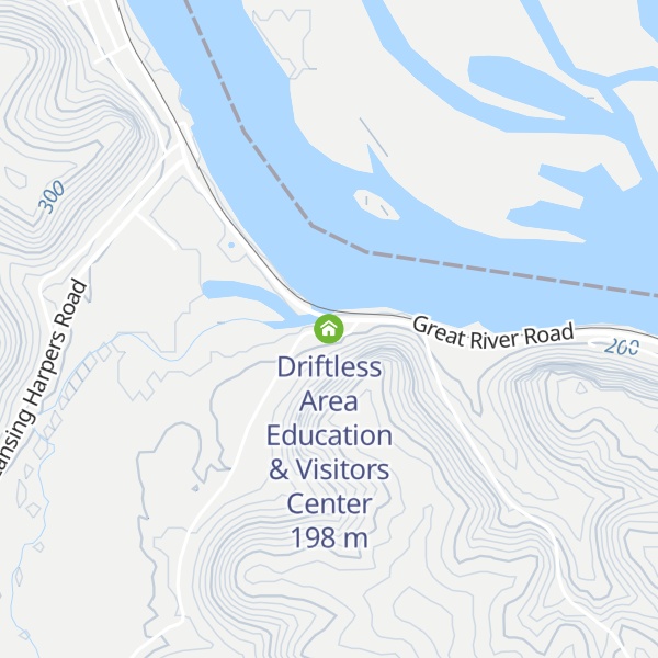 Map of Driftless Area Education & Visitors Center