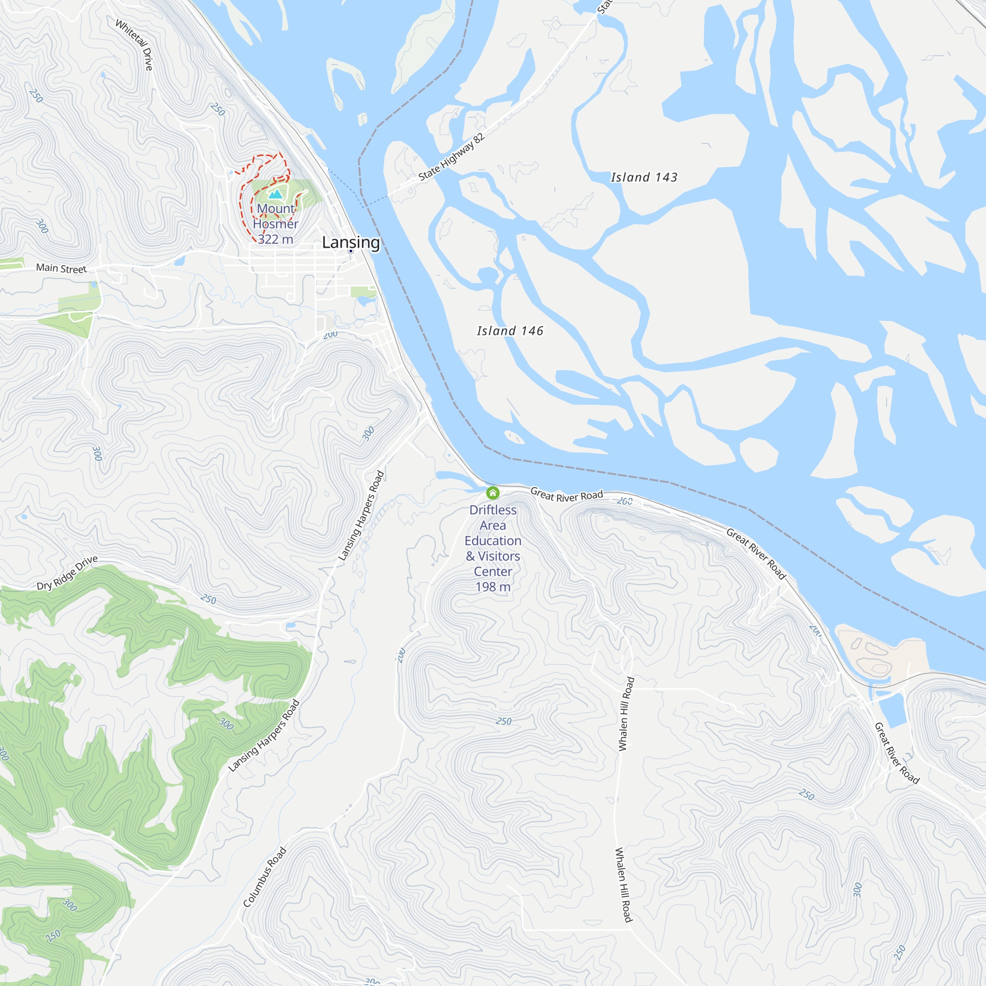 Driftless Area Education & Visitors Center map