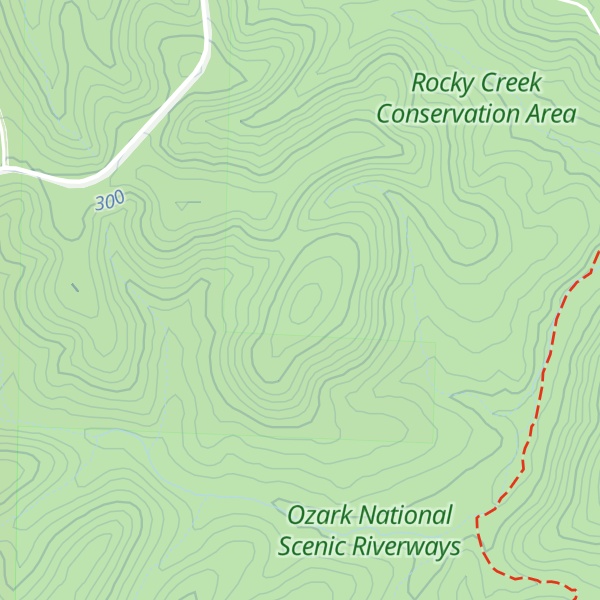 Map of Vance Mountain