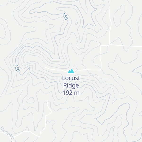 Map of Locust Ridge