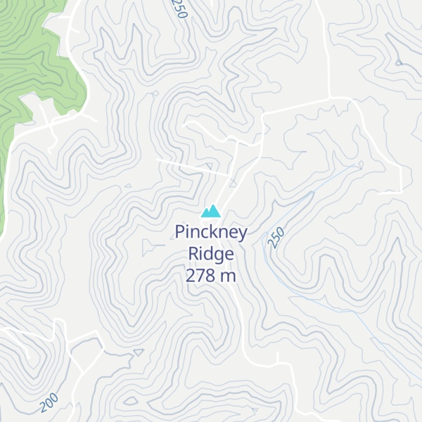 Map of Pinckney Ridge