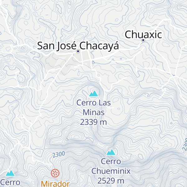 Map of Cerro Las Minas