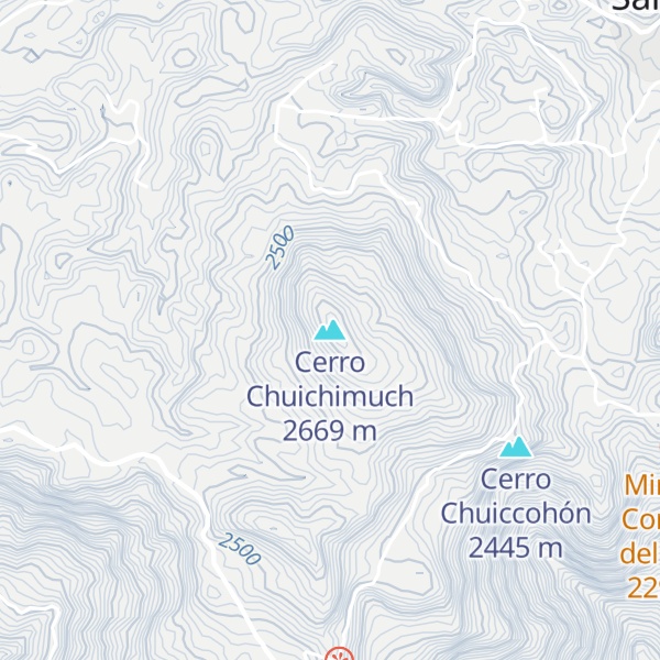 Map of Cerro Chuichimuch