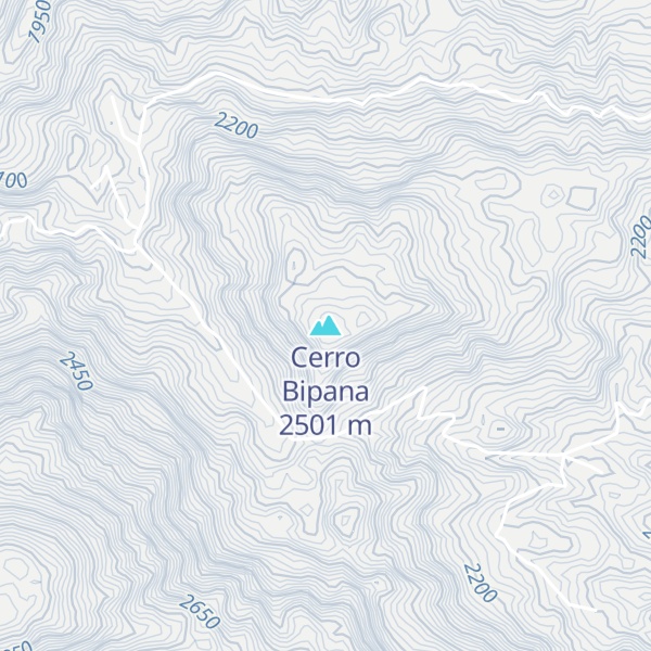 Map of Cerro Bipana