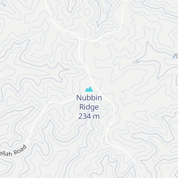 Map of Nubbin Ridge