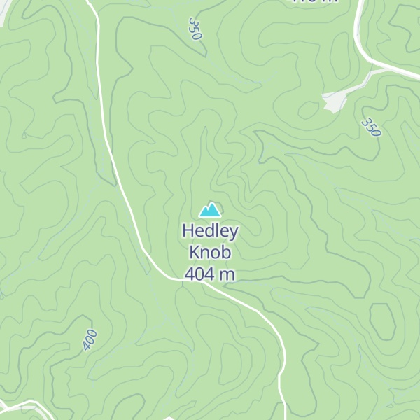 Map of Hedley Knob