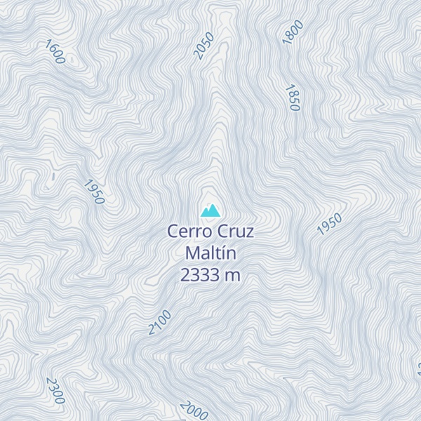 Map of Cerro Cruz Maltín