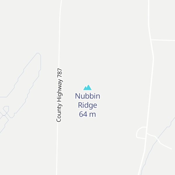 Map of Nubbin Ridge