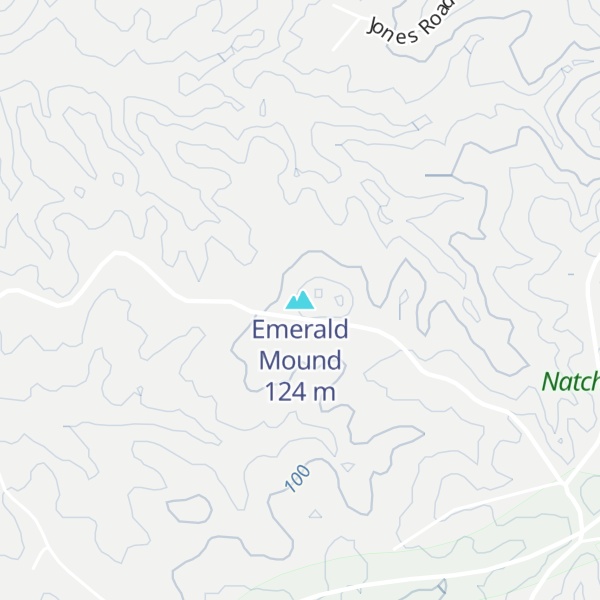 Map of Emerald Mound