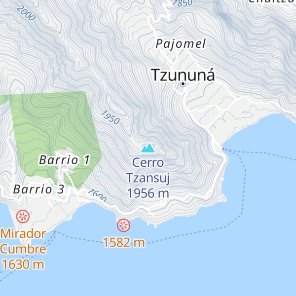 Map of Cerro Tzansuj