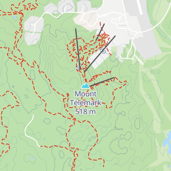 Map of Mount Telemark