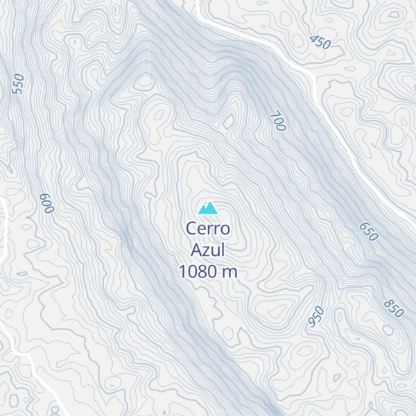 Map of Cerro Azul