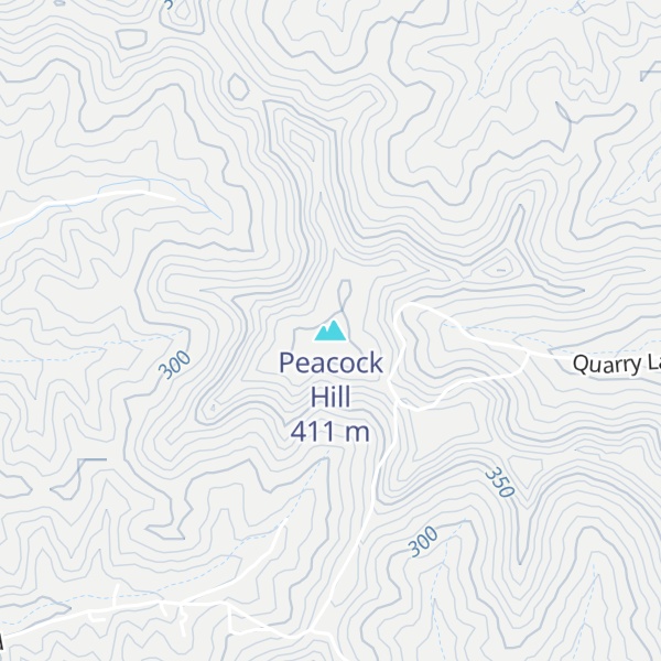 Map of Peacock Hill