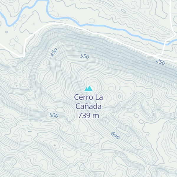 Map of Cerro La Cañada