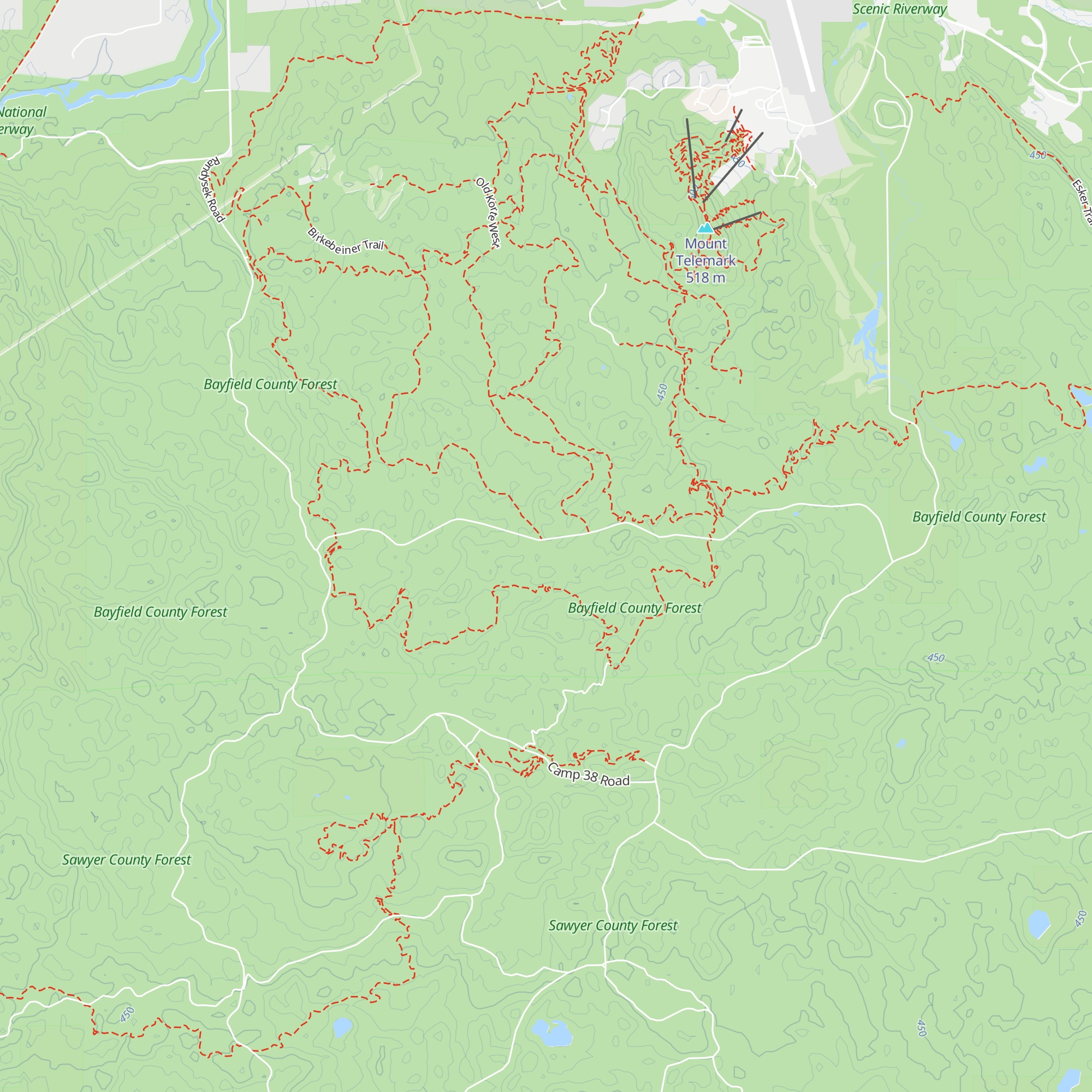 Timber Trails Cabin map