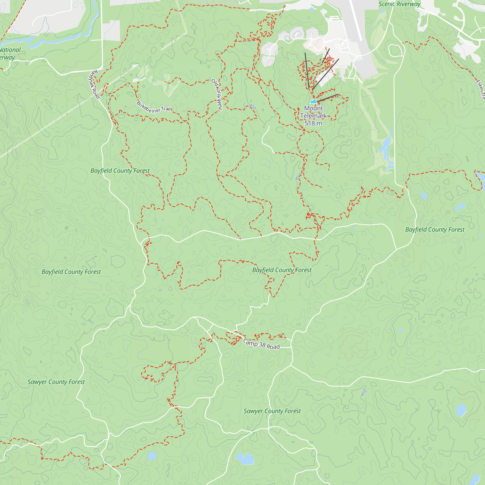 Timber Trails Cabin map