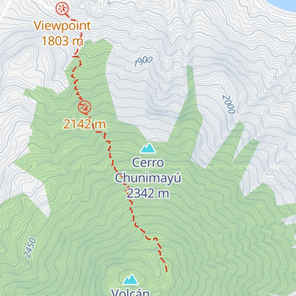 Map of Cerro Chunimayú