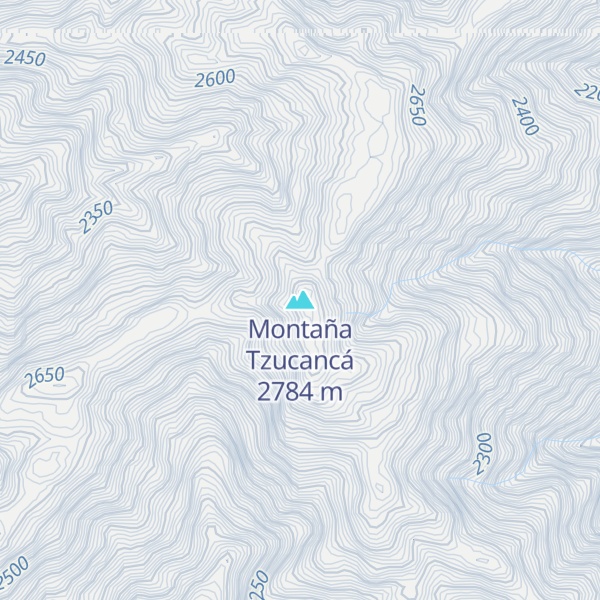 Map of Montaña Tzucancá