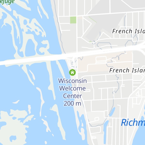 Map of Wisconsin Welcome Center