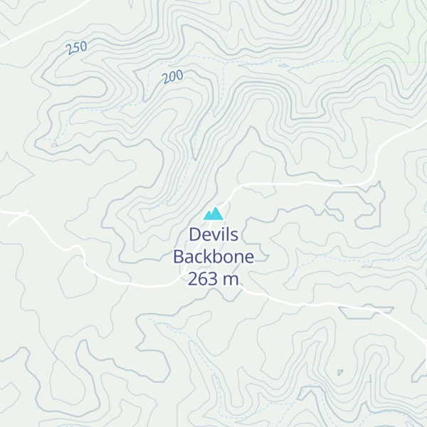 Map of Devils Backbone