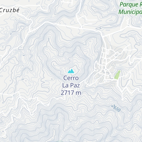 Map of Cerro La Paz