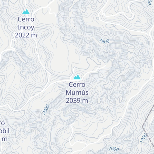 Map of Cerro Mumús