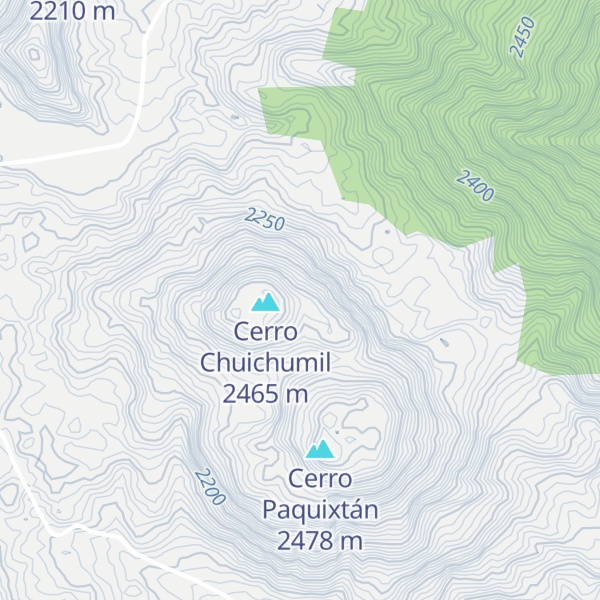 Map of Cerro Santa Clara