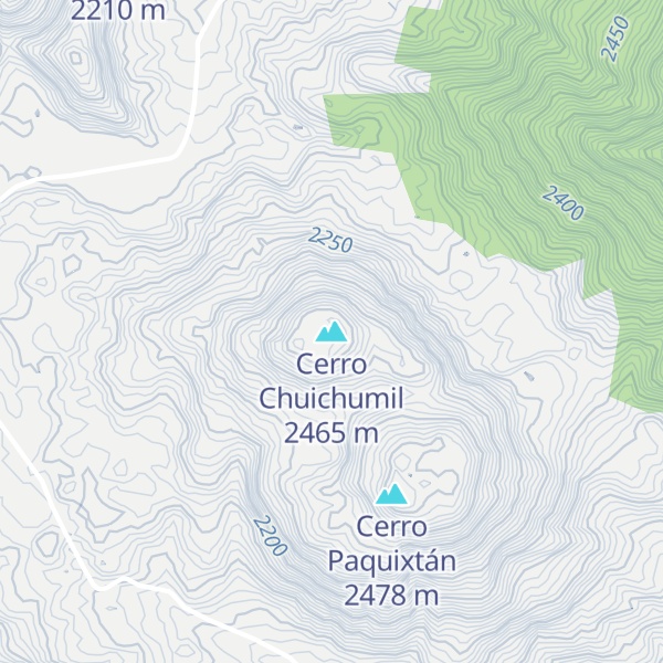Map of Cerro Chuichumil