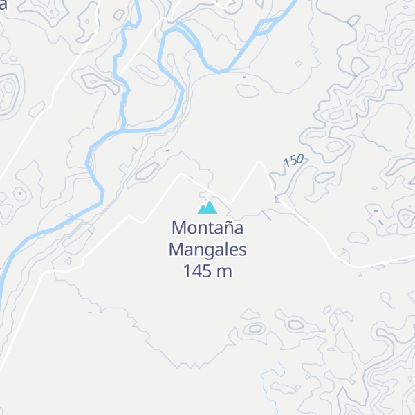 Map of Montaña Mangales