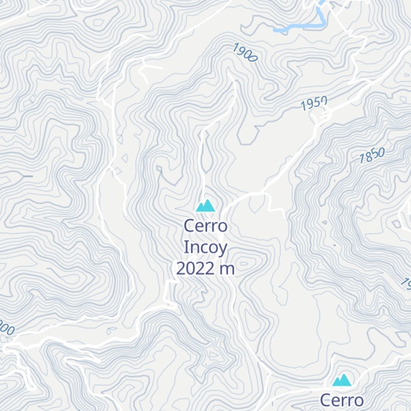 Map of Cerro Incoy