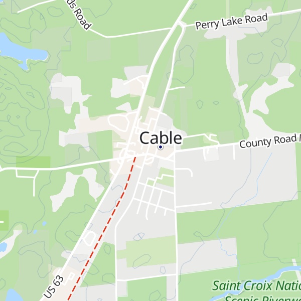 Map of Cable Area Visitor Center