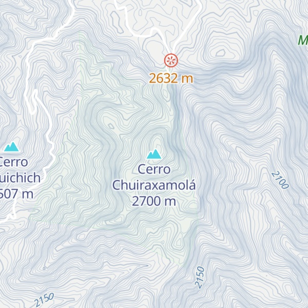 Map of Cerro Chuiraxamolá