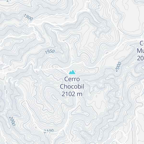Map of Cerro Chocobil